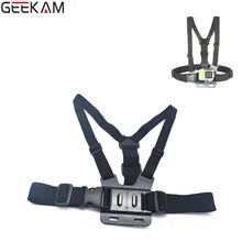 GEEKAM Go Pro Adjustable Chest Body Harness Belt Strap Mount Tripod J-Hook Buckle For Gopro HD Hero 4 3 3+ 2 Camera Accessories