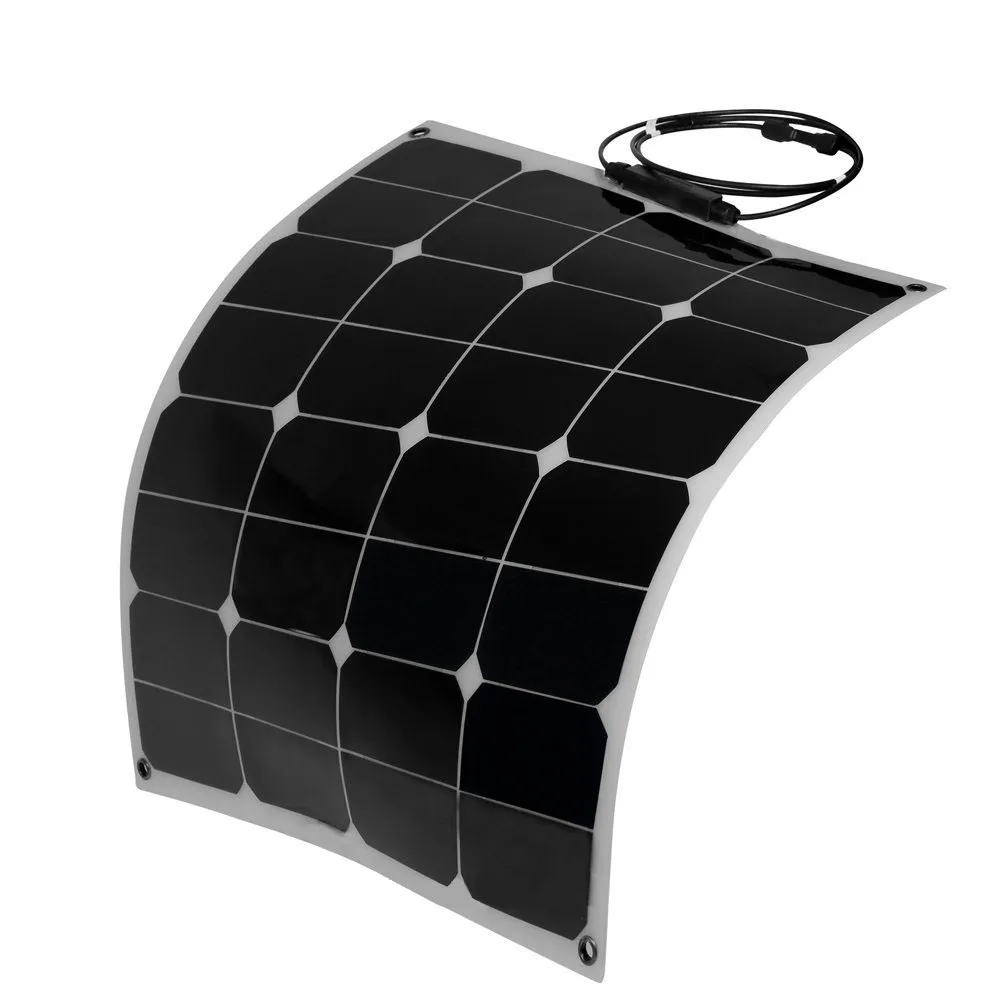 60w Sunpower Flexible Solar Panel Soft Semi Flexible Waterproof Solar Panel For Boat Car Yacht 5441