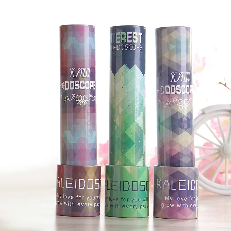 Мультяшный 3D Калейдоскоп необычный фантазийный красочный мир волшебный малыш сенсорные Развивающие игрушки для детей Подарки случайный цвет