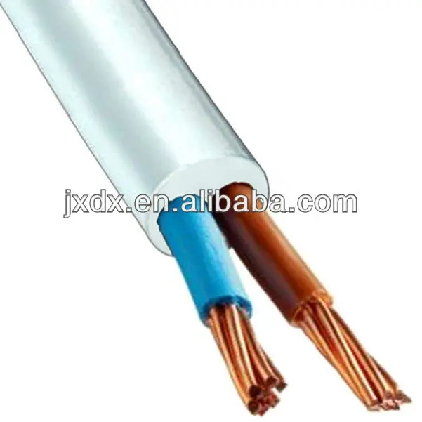 JaneYi 10 Mètres Fil Noir 2 Noyau Fil Électrique Câble Flexible en PVC 0,75  mm² 5A Noyau de Cuivre Câble Plat Flexible Découpable Extension Cable pour