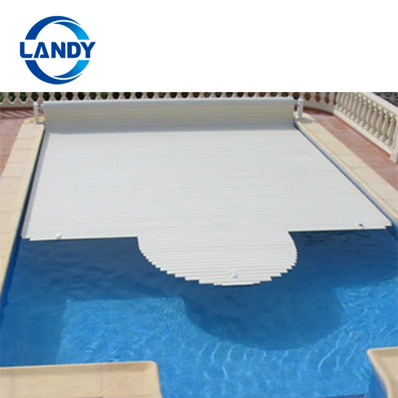 Landy Automatic Electric Retractable Safety PC Swimming Pool Cover Above Ground Pools Pool Covers Reels
