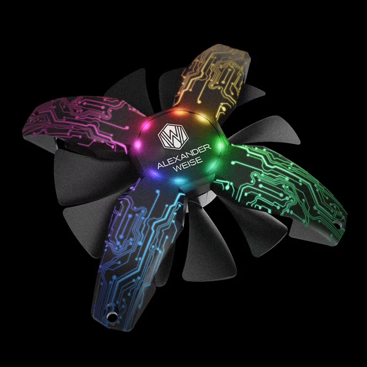 rgb led fan acrylic rgb fan