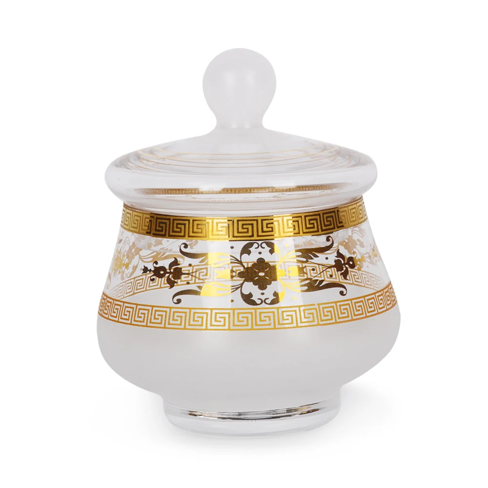 Arab Crystal Glass Candy Bowls Real Golden Thiết kế tinh tế 3