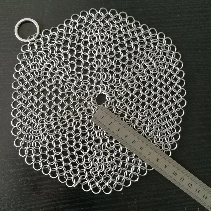 Stainless Steel Ring with Mesh Pattern 7-12