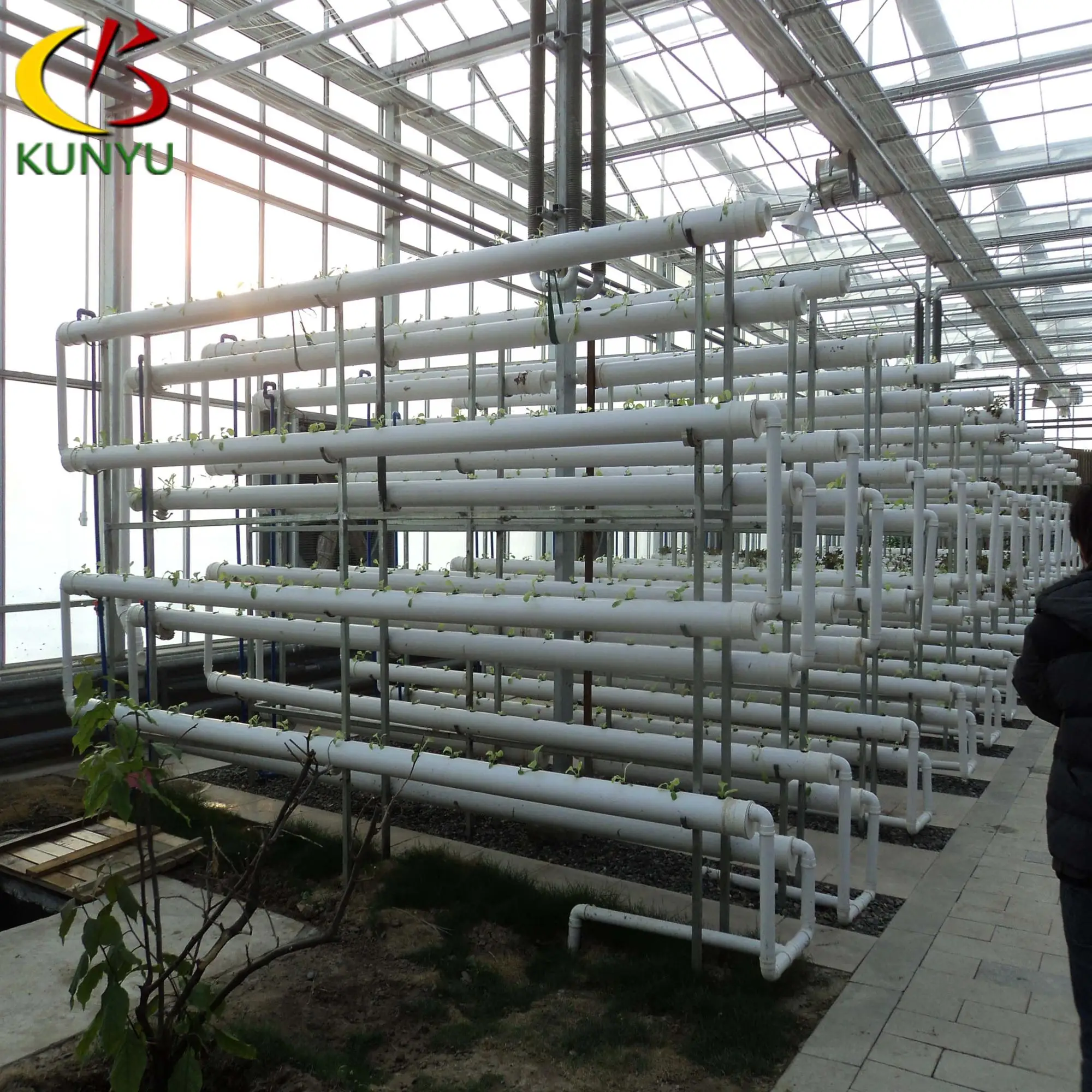Triangle Shape Hydroponic PVC Circular Plant Pipe
