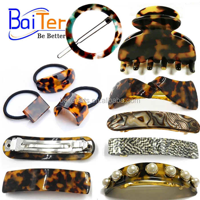 Французская роскошная классическая прямоугольная заколка для волос из ацетата целлюлозы черепаха аксессуары/черепаха