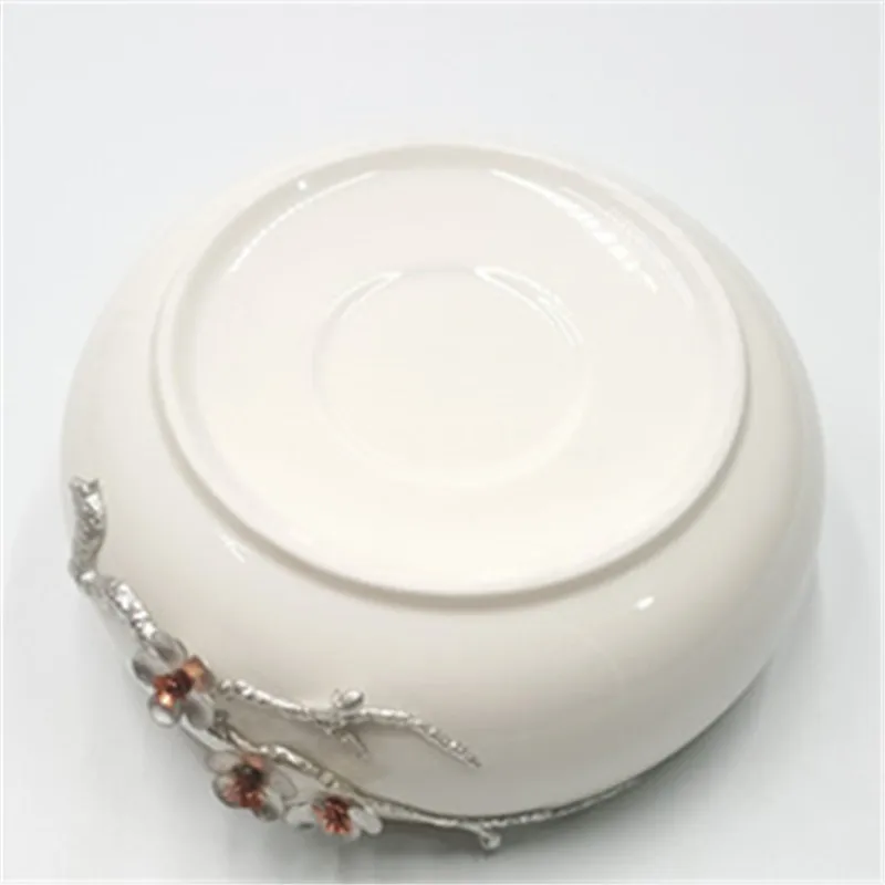 Прямая поставка с завода изысканный керамический чайный набор для мытья большая миска белый фарфоровый очистки чайной чашки