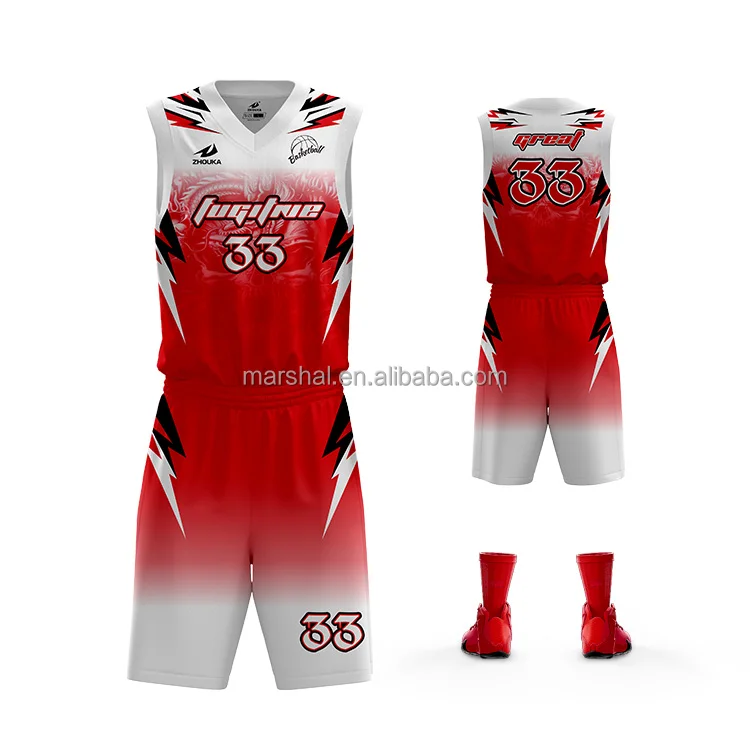 Wholesale Custom Sublimation Basketball Jersey Red and Black Team Basketball  Uniform - China Basketball Jersey and Sublimation Basketball Jersey price