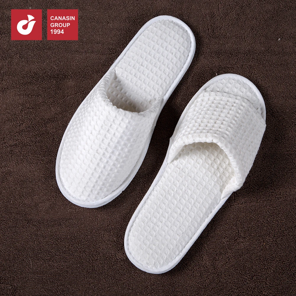 plain white slippers