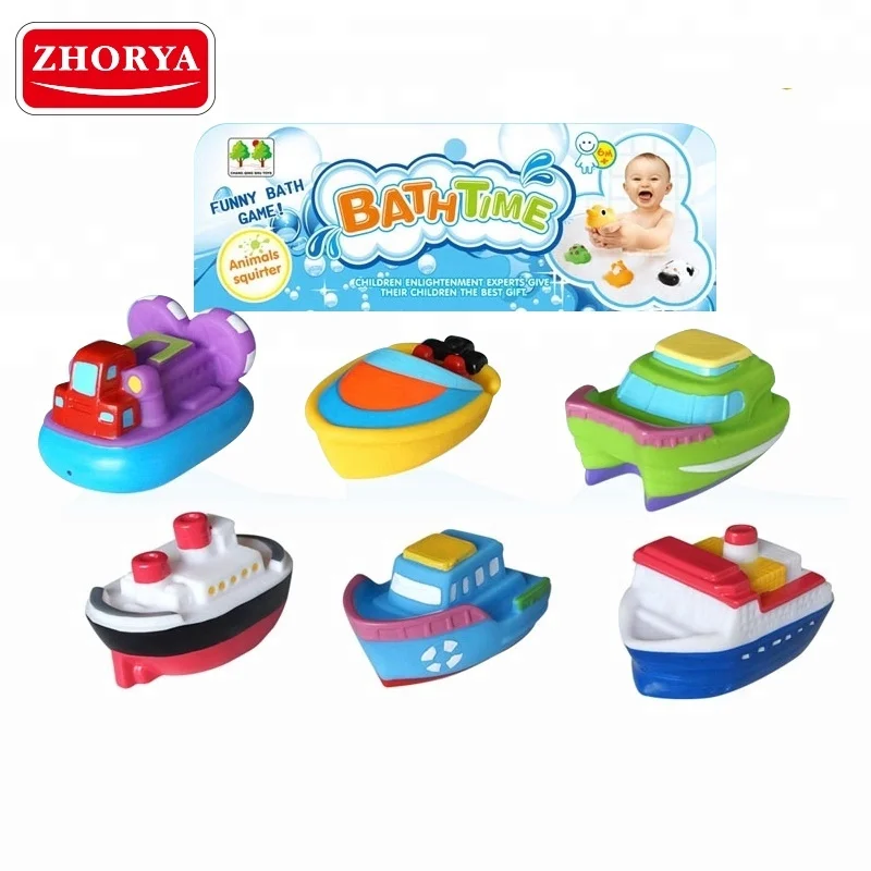 6 件卡通 bathtime 玩具浮动浴缸玩具船出售 - buy bath toy boat