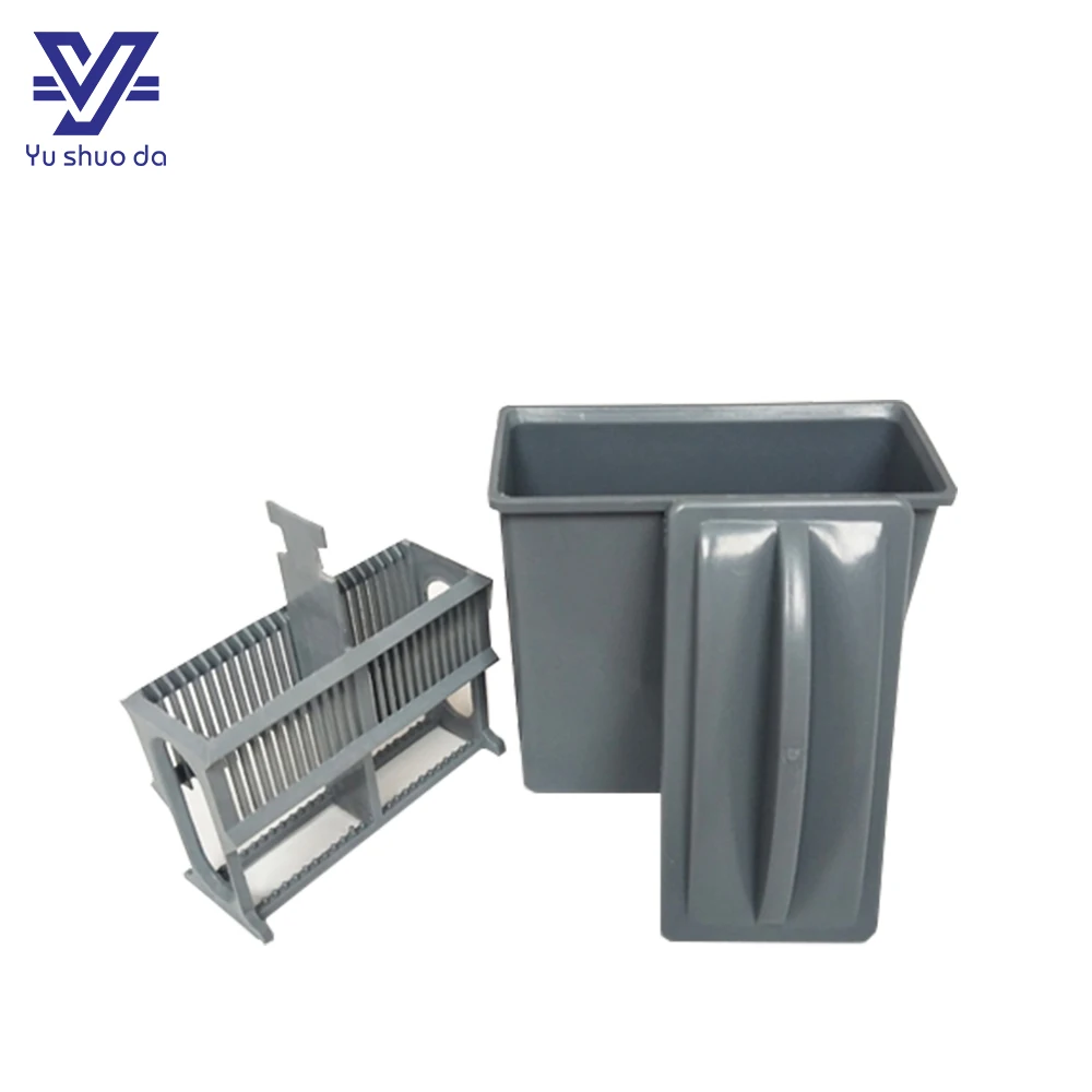 Пластиковая банка и стеллаж для пятен Pathology