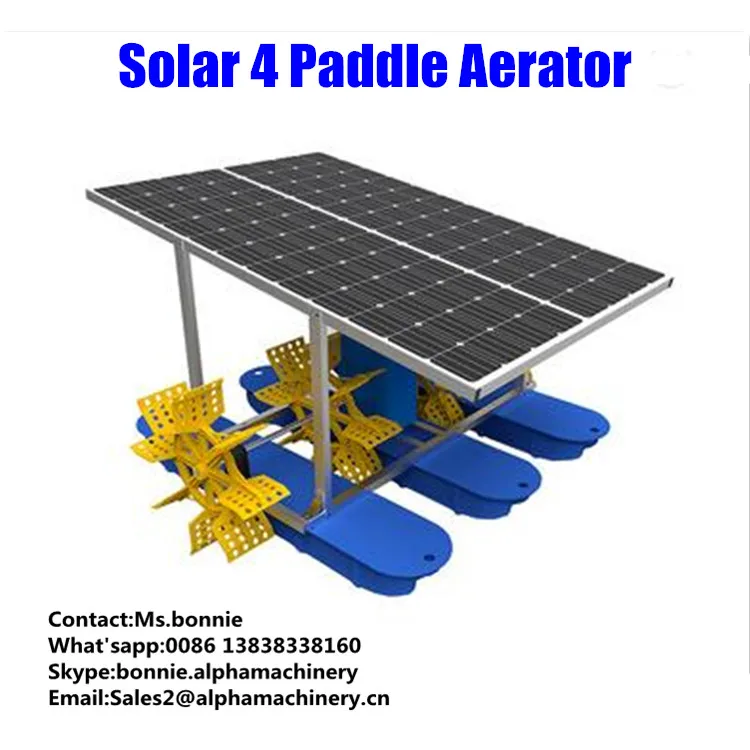 Fish Shrimp Farming Solar Paddle Wheel Floating Aerator Philippines
