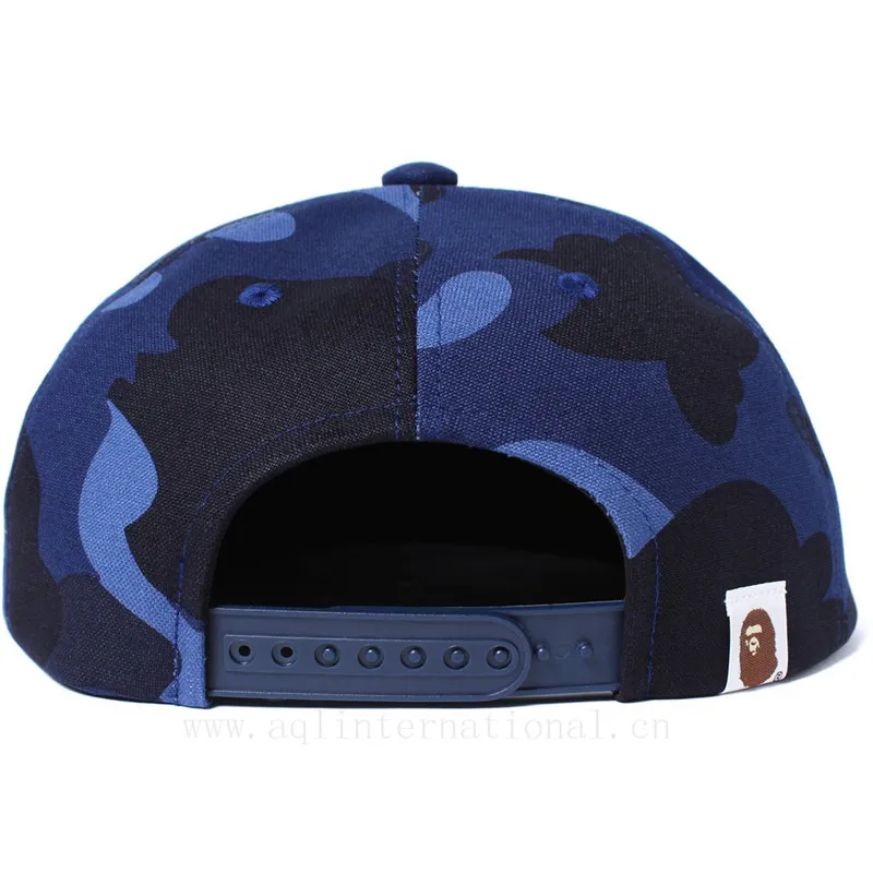 Custom Embroidered Cap Badge Snapback Hat Red Camo Hat