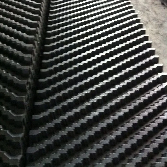 CF1900 Cross Fluted PVC Filler for Cooling Tower Film Fill Packing Cooling Tower Fill Media