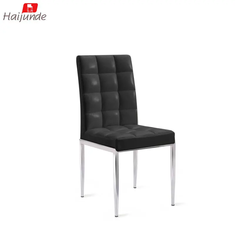 black pu dining chairs