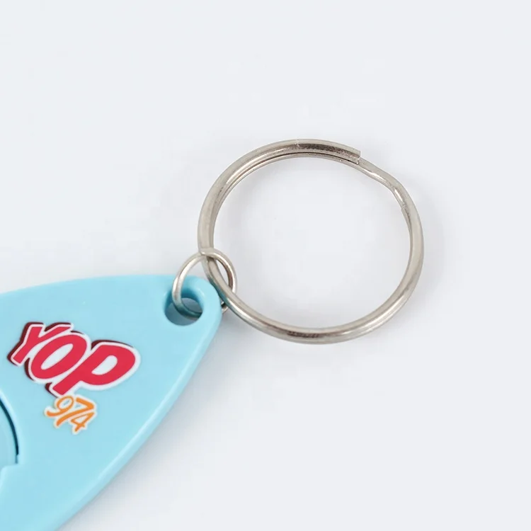 Shopping Cart Token Holder for Supermarket with Keychain