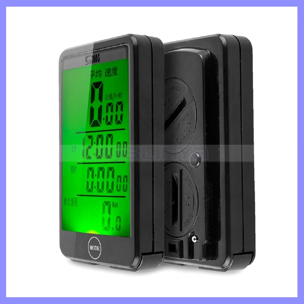 Беспроводной велосипедный спидометр водонепроницаемый большой экран 28 функций