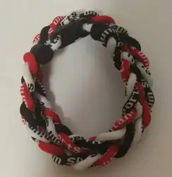 Titanium Braided Rope Necklace Tornado SPORT Football Baseball Tornado Power Energy 3 rope Necklace