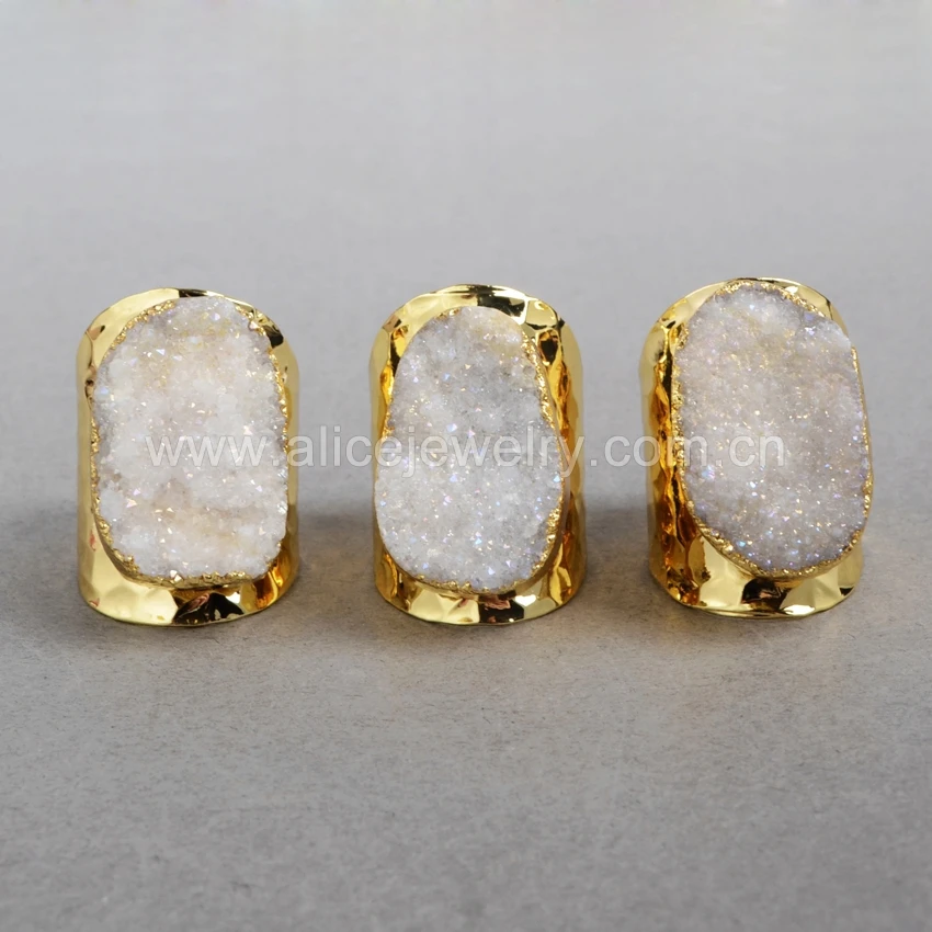 RUE DES MILLE ANELLO SCUDO PAVE IN ARGENTO PLACCATO ORO GIALLO 18K E ZIRCONI ANZ-014 M3 AU