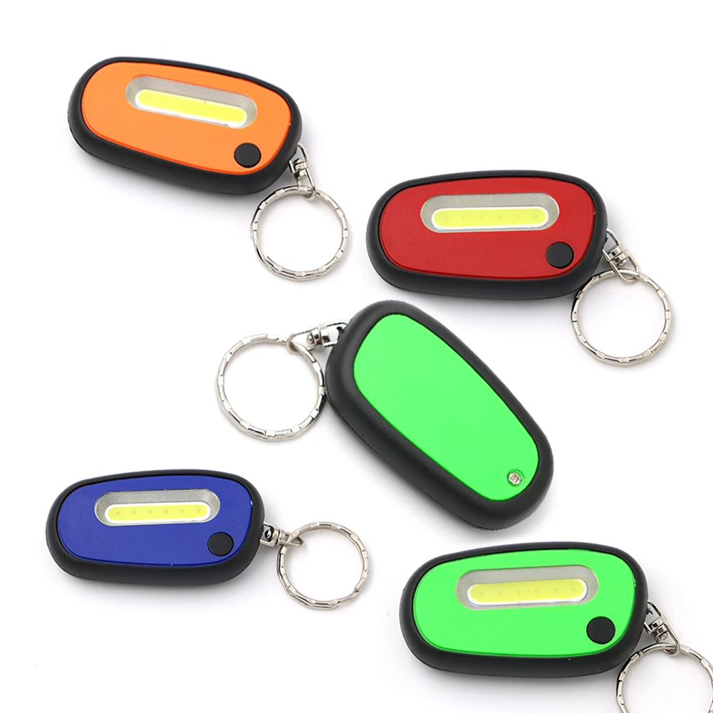 Wholesale 0.5 W COB LED Mini Portable Keychain light with Flashlight