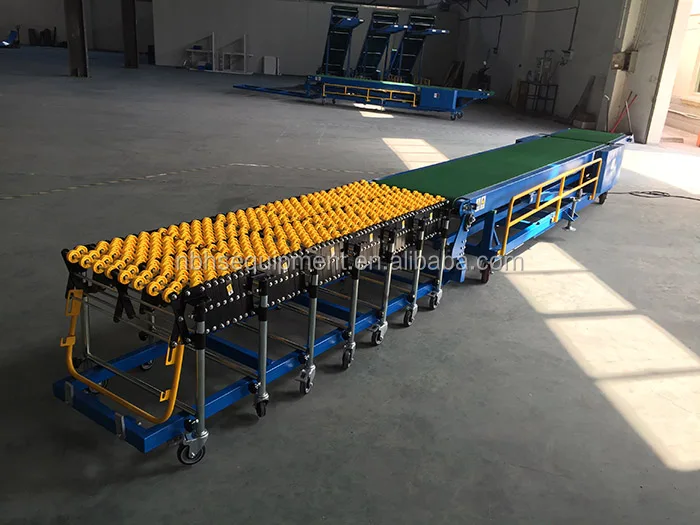 Trailer and Truck Loading and Unloading Incline Belt Conveyor