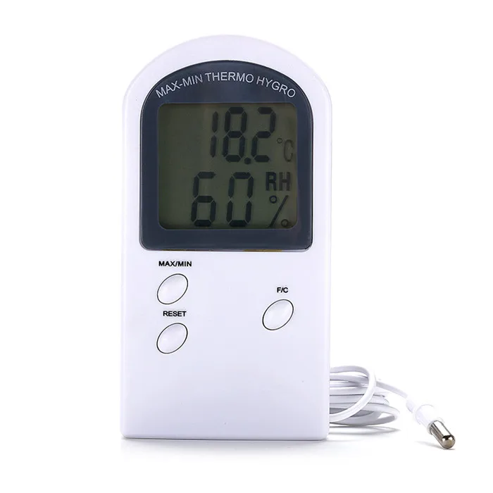 Hydroponics Probe Super Digital Max Min Thermometer Hygrometer ...