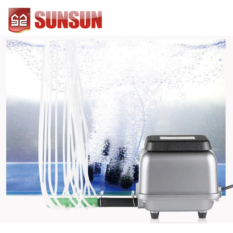 SUNSUN HJBSeries High Pressure Inflate Electric Cycle Pumps Powerful Diaphragm Farming Bioflock Septic Air Pump for Fish Pond