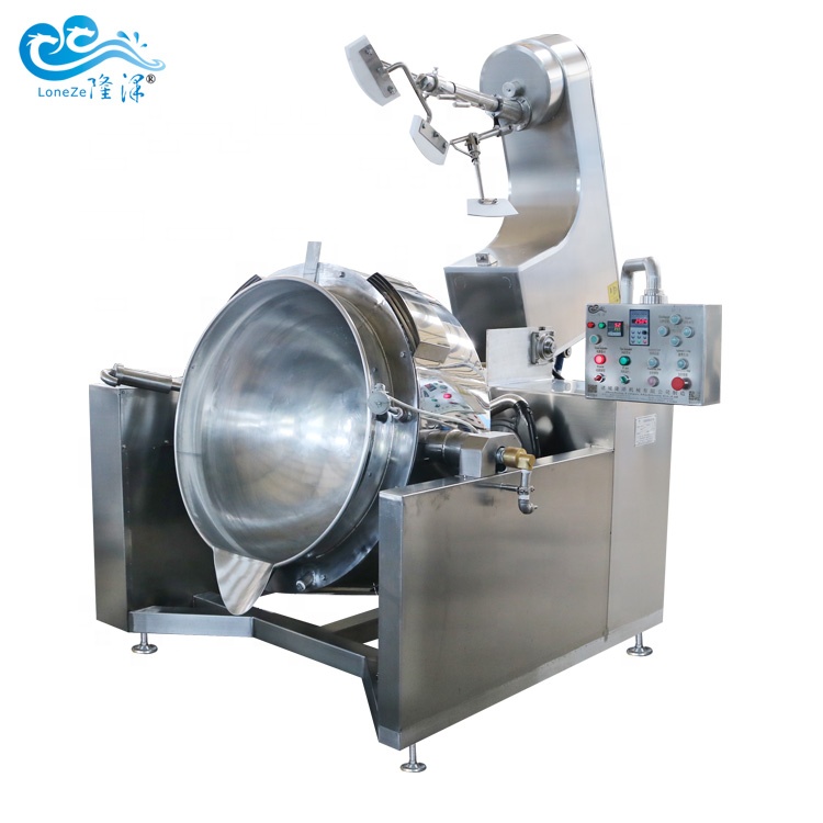 Автоматическая машина для наполнения бобов и пасты, машина для приготовления пищи, арабские даты, машина для приготовления пасты, термомасло с двойным покрытием и газом