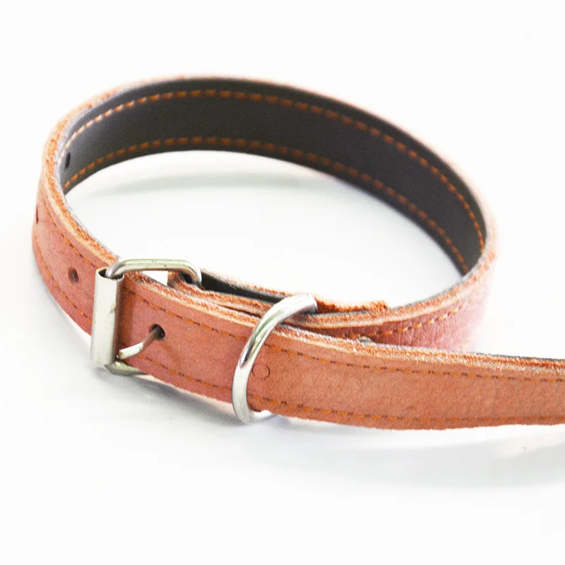 cowhide dog collar