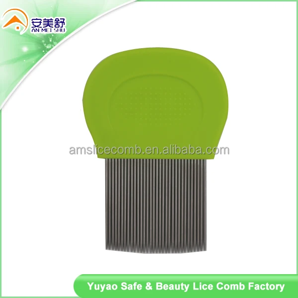 Safe and beauty SS needles lice comb Kids lice comb plastic lice comb