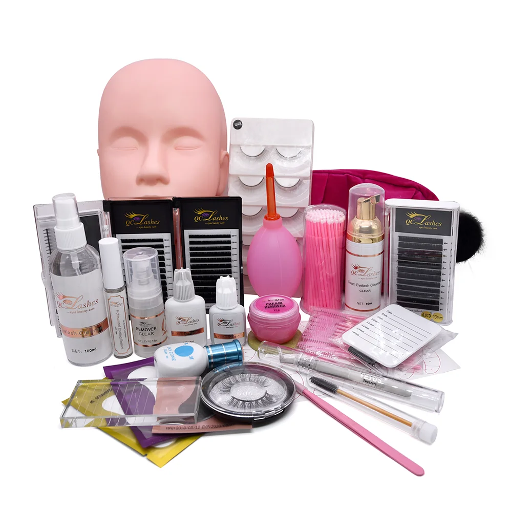 Hot selling Eyelash Extension training Kits/Starter Lash Kit Set/Professional Eyelash Extension Tools