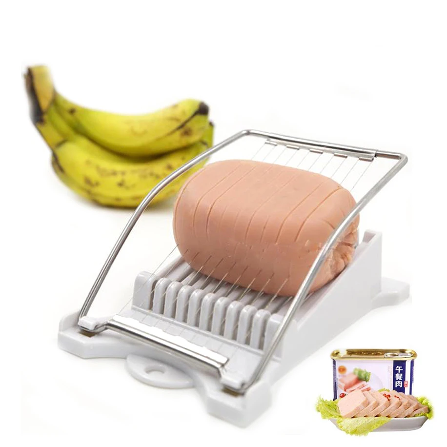 Stainless Steel Wires Luncheon Meat Ham Cheese Cutter Fruit For