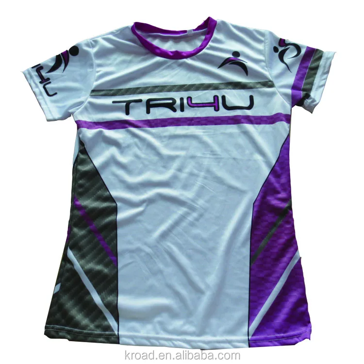 Source Quick 100%polyester sports printed shirts lightweight fabric women sublimation printing running t shirt on m.alibaba.com