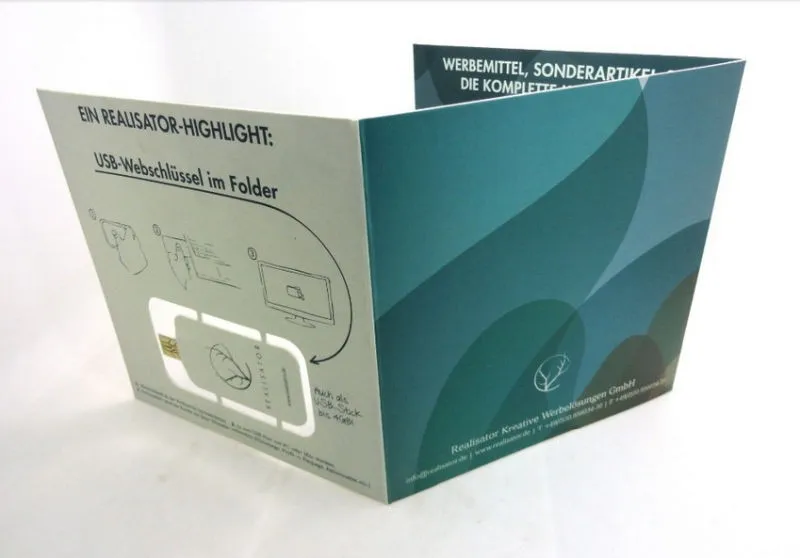 A4 A5 Size Webkey, 1MB Usb Memory Card  Paper Webkeys With Customize Url Link