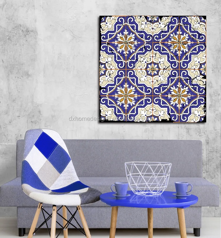 Abstract Floral Pattern Canvas Print Fabric Wall Art Painting