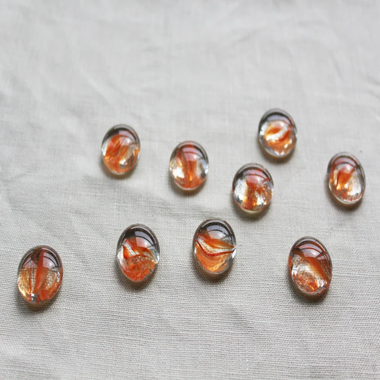 Сделанные на заказ высококачественные прозрачные плоские стеклянные мраморы для