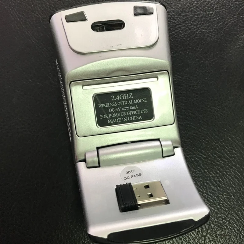 Top selling Ergonomic super slim 2.4GHz Wireless Optical Foldable Mouse for home office business MW-039