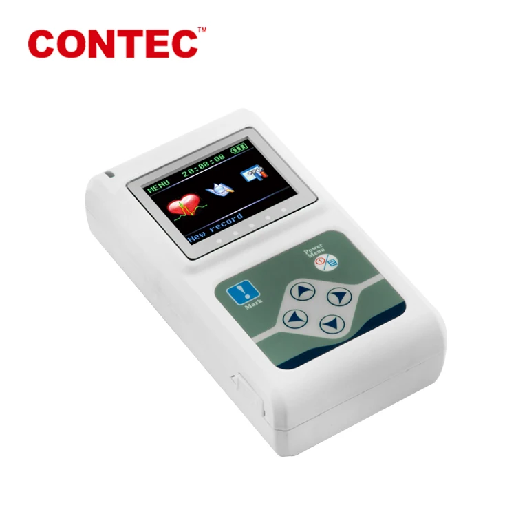 
 CE сертификация Contec TLC5000 монитор ЭКГ 24 часа в сутки tcl5000 12-ведет Холтеру  