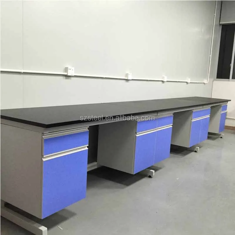Modern Laboratory Work Bench Durable Lab Table Price With Cabinet