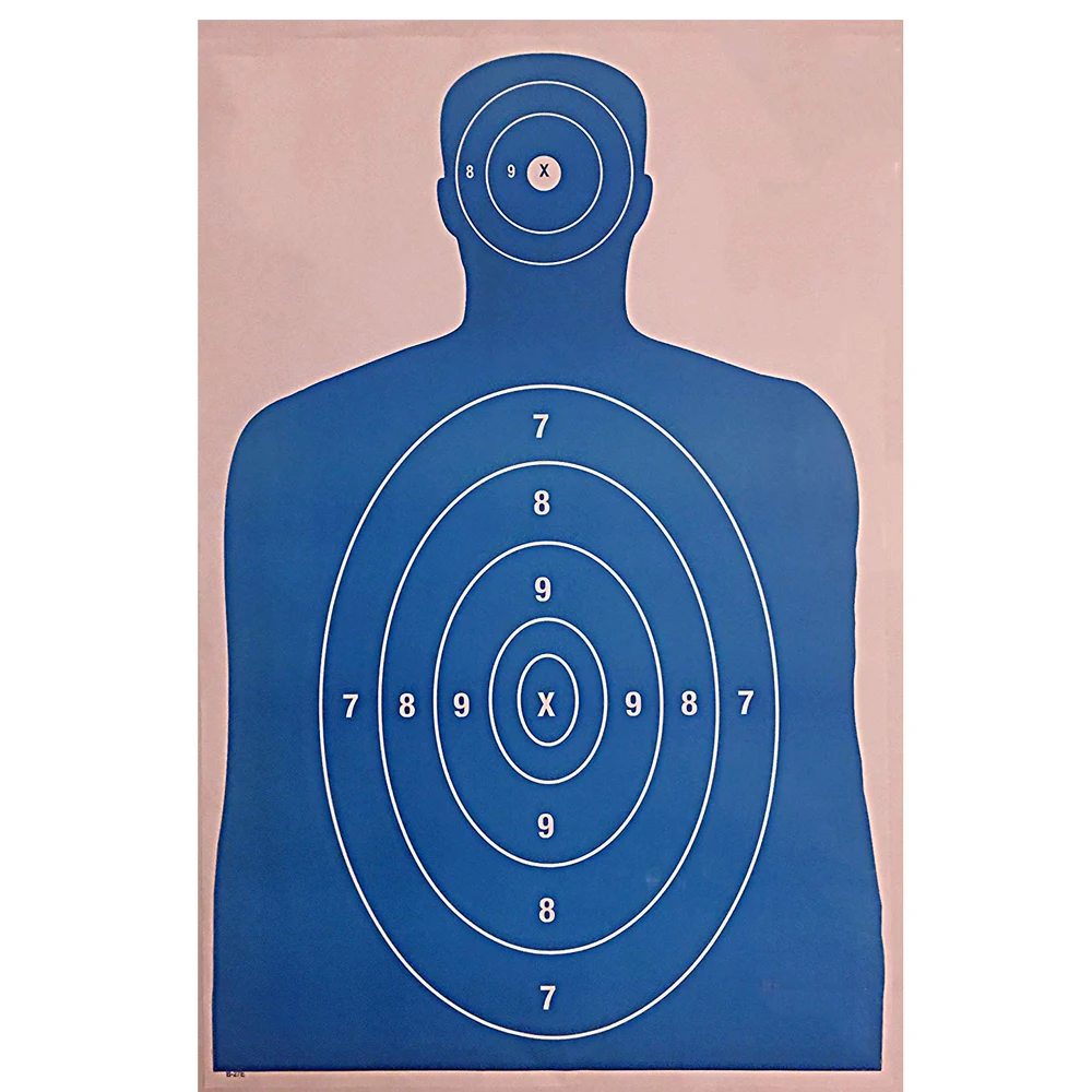 Hot Sale Paper Shooting Targets B 27 Silhouettes Buy Paper Shooting Targets Blue Silhouette Gun Pistol Rifle B 27 Product On Alibaba Com