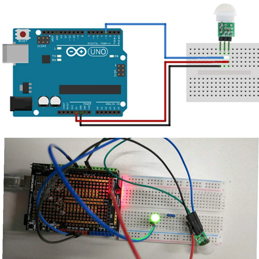 Ghulumn 10Pcs AM312 Mini Modulo Sensore Umano IR Piroelettrico - Foto 8
