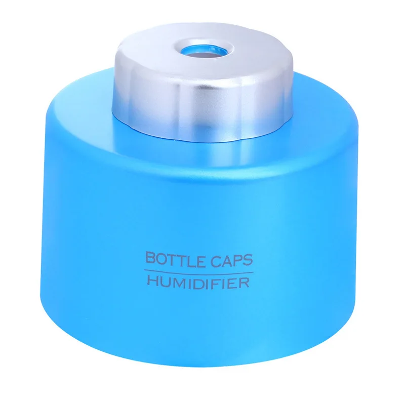 Portable Mini Water Bottle Caps Humidifier Mist Maker with USB Color White 