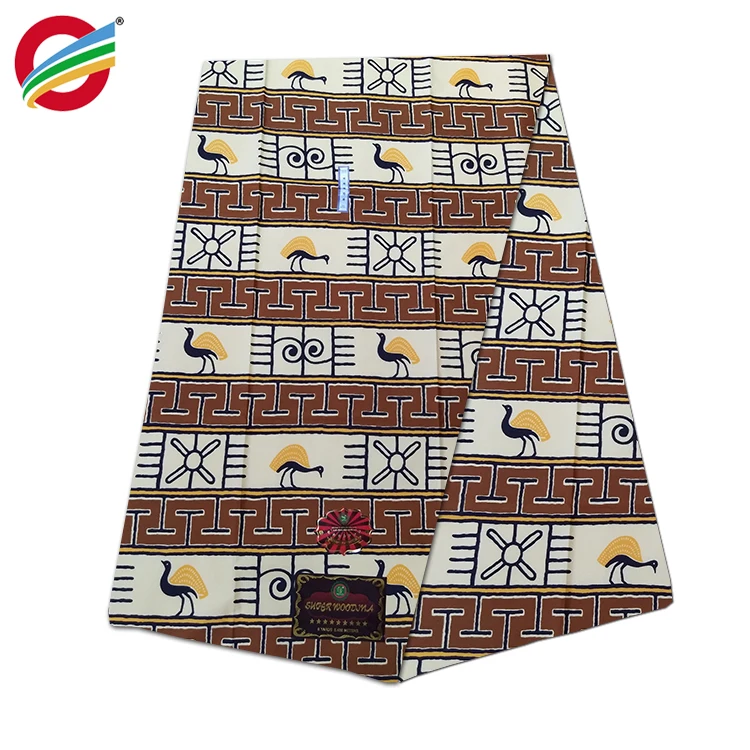 Новый стиль ткань с Африканским принтом 100% полиэстер воском 6