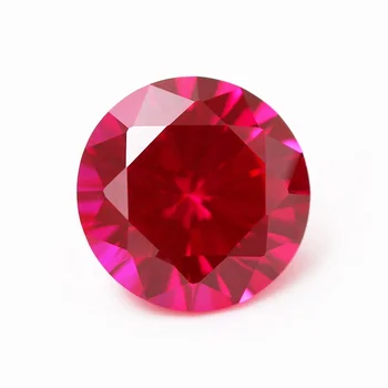 Lab Created 6mm Round Shape #5 Corundum Ruby