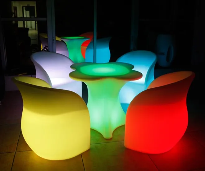 Роскошная мебель для баров современный светодио дный стулья и столы для мероприятий/вечерние/ночной клуб мебель для дома и сада