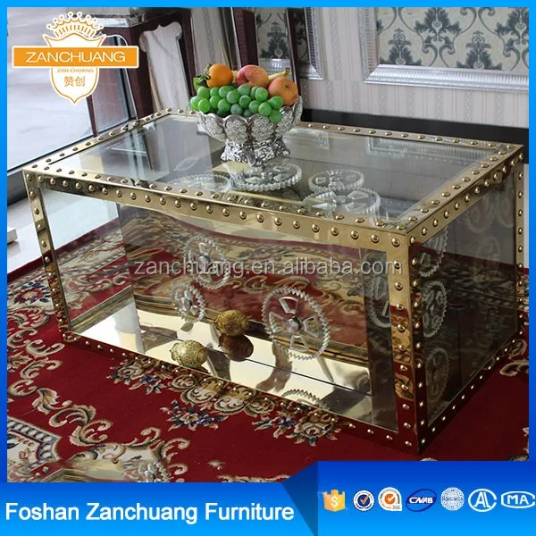 Box Shaped Vintage Meatl Frame Glass Coffee Table With Storage Buy Glass Coffee Table Glass Table Glass Tea Table Design Product On Alibaba Com