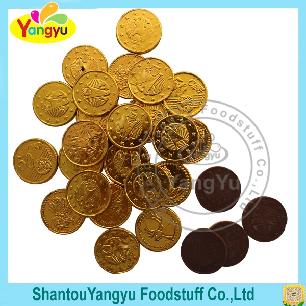 Высококачественная Золотая шоколадная монета в