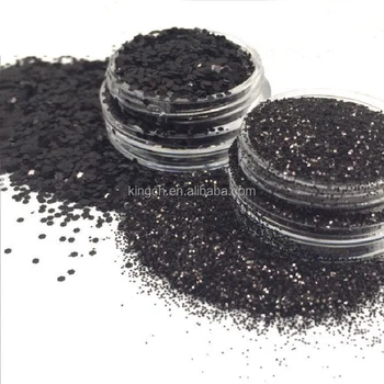 PET black acrylic cosmetic glitter for Nail Face Body and Craft