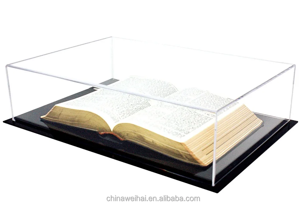 deluxe clear acrylic medium book display