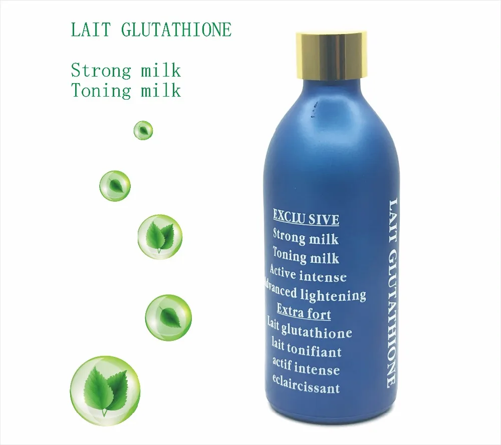 lait glutathione lotion Best Blue Lait Gluta 250ml OEM Organic Advanced Lighten Strong Milk  Whitening Body Lotion